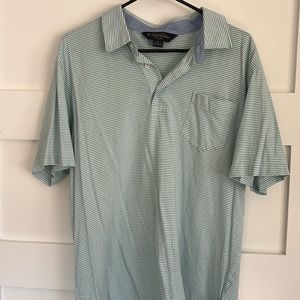 Brooks brothers, blue and white striped button up size XL
